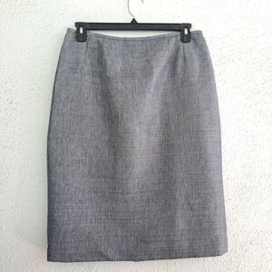 😃Le Suit Women's Gray Pencil Skirt